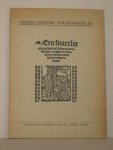 Boekenoogen, Dr.G.J. (uitg.) - Een suverlijc exempel hoe dat Jesus een heydensche maghet een soudaensdochter wech leyde, uut haren lande. Naar den Delftschen druk van Frans Sonderdanck uit het begin der 16de eeuw. Met een afbeelding.