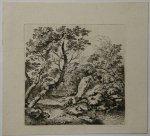 KOBELL, FERDINAND, - Landscape with resting figure near a pond