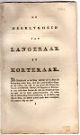 De Nederlandsche stad- en dorpbeschryver - De heerlykheid van Langeraar en Korteraar