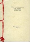 HIRSCHBÖCK, Christine - Gedanken der Liebe. Vierzehn Gedichte meinem Mann gewidmet.