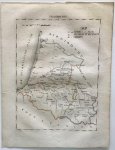 Schlieben, Wilhelm Ernst August von - Frankreich Dep 58. Landes 59. Niedern Pyrenaeen 60. Obern Pyrenaeen  Originele lithografie