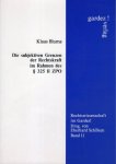 Blume, Klaus. - Die subjektiven Grenzen der Rechtskraft im Rahmen des [Paragraphen] 325 II ZPO.