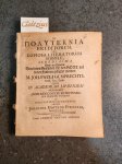FIBIGERUS, JOHANNES GOTTLOB, - De polyteknia eruditorum, seu copiosa litteratorum sobole, schediasma, oder ein Tractat von denen Gelehrten die von Gott mit vielen Kindern gesegnet worden / M. Joh. Pauli Gumprechti, Recc. Lyc. Laub. quod in academiam Lipsiensem digressurus a...