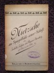 Ungern - Sternberg, Isabelle Freifrau von - Nietzsche im spiegelbilde seiner schrift