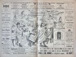 Braakensiek, Johan (1858-1940) - [Original lithograph/lithografie by Johan Braakensiek] De Naties de revue passeerende voor St. Nicolaas (Sinterklaas), 29 November 1896, 1 pp.