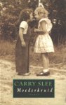 Slee (Amsterdam, 1 juli 1949), Carolina Sofia (Carry) - Moederkruid - In Moederkruid registreert Carry Slee door de ogen van een kind wat er gebeurt als angst te groot wordt om te dragen. Een boek voor volwassenen
