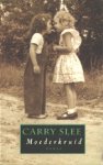 Slee (Amsterdam, 1 juli 1949), Carolina Sofia (Carry) - Moederkruid - In Moederkruid registreert Carry Slee door de ogen van een kind wat er gebeurt als angst te groot wordt om te dragen. Een boek voor volwassenen Slee (Amsterdam, 1 juli 1949), Carolina Sofia (Carry) - Moederkruid - In Moederkruid registreert Carry Slee door de ogen van een kind wat er gebeurt als angst te groot wordt om te dragen. Een boek voor volwassenen