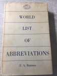 Buttress - World list of abbreviations