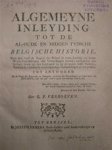 G.F. Verhoeven - Algemene Inleyding tot de al-oude en midden-tydsche Belgische Historie