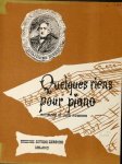 Rossini, G. and Luigi Rognoni: - Quelques riens pour piano. A cura di Luigi Rognoni