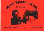 Diverse auteurs - Henk Spaan- KGB, 10 Jaar Champagne & Tranen, softcover gemaakt t.g.v. afscheid trainer van plaatselijk voetbalclub uit Bovenkarspel, veel fotomateriaal, goede staat