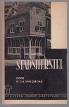 Tak, C.B. van der - Stadsherstel