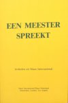 Creme, Benjamin - Een Meester spreekt; artikelen uit Share International [over Maitreya]