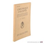 Bulletin, Chronique D'egypte. - Chronique d'Égypte. Bulletin périodique de la fondation Égyptologique Reine Élisabeth. Sixième année. No 11 - janvier 1931.
