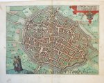 Lodovico Guicciardini (1521-1589) - [Antique map, engraving] Duacum (Douai), published ca. 1582.