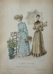  - La mode illustrée Originele litho Toilettes de Mme Gradoz