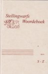 Henk Bloemhoff e.a - Stellingswarfs Woordeboek deel 1,2, 3 en 4
