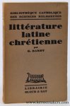 Bardy, G. - Litterature latine chretienne.