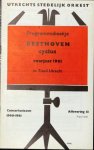 Leitner, Ferdinand: - [Programmheft] Programmaboekje Beethoven cyclus voorjaar 1961. Dirigent: Ferdinand Leitner
