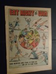 Voeding en dieet - 2 reclame  strips:  "Eat right to win".- and "The march to Market. Colour comics about food and diet. 2 reclameboekjes.  Eat right and win. The Story of meat from Open ranch tot Kitchen range