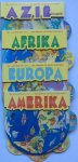  - De wereldbol: Afrika, Amerika, Azië & Oceanië, Europa