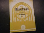Rheinberger; J. - Sonate XI Cantilena F maj.  /  Klavarskribo