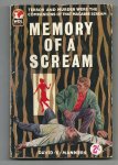 Manner, David X - Memory of a scream Manner, David X - Memory of a scream
