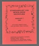 Eef Arnolds - Standaardlijst van Nederlandse macrofungi : supplement 1, 1988
