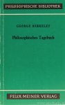 BERKELEY, G. - Philosophisches Tagebuch (Philosophical Commentaries). Übersetzt und herausgegeben von Wolfgang Breidert.