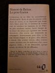 Balzac, Honoré de - Le père Goriot / Préface de Félicien Marceau