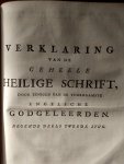 Gataker / Polus / Wels / Lowth / Honert (en andere voorname Engelsche Godgeleerden) - Verklaring van de geheele heilige schrift: Verklaring van de profeetsyen en van de Klaagliederen van Jeremia Deel 9 1e en 2e stuk