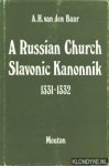 Baar, A.H. Van den - A Russian Church Slavonic Kanonnik 1331-1332