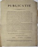 Bowier, M, Verheyen, J.B., signatories. - Publication / Affiche 1814, Monden van den Rijn / Rhine | Publicatie. Department der Monden van den Rhijn, kwartier van Breda, E.Lion en zoon 's Hertogenbosch, plano, 1 p.