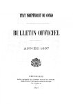 Etat Indépendant du Congo - roi Léopold II - Etat Indépendant du Congo - Bulletin Officiel – Année 1897