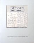 Claus, Hugo. - Dessin sans Destin. Poème de discipline surréaliste.