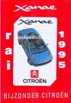  - Telefoonkaart Citroen Xanae, op blister Rai 1995