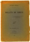 BENDA, J. - Billets de Sirius.