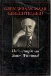 Wiesenthal, Simon - Geen wraak maar gerechtigheid