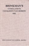  - Brinkman's cumulatieve catalogus van boeken 1992: Bibliografie