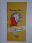 Vandé, Dick. - Het vro-lijk ABC. Gerijmd en getekend door Dick Vandé.