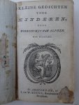 Alphen, Hieronimus van. - Kleine gedichten voor kinderen.