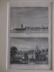 Tiel. - Tiel, 1742/ Buurensche Poort te Tiel, 1742.