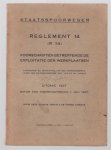 n.n - staatsspoorwegen - Reglement 14 ( R 14) voorschriften betreffende de exploitatie der werkplaatsen