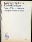 Tailleferre, Germaine und Désiré (Bearb.) Dondeyne: - Suite-divertimento [Comme un bruit de foire] pour grand-orchestre d`harmonie