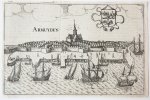 Lodovico Guicciardini (1521-1589) - [Antique print, engraving] Armuyden (Arnemuiden), published ca. 1617.