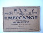  - Meccano (handelsmerk 296321). Handleiding uitrustingen no. 1, no. 2 en no. 3.
