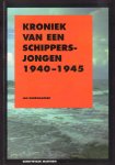 Deurwaarder, Jan - Kroniek van een Schippersjongen 1940-1945, 179 pag. hardcover, zeer goede staat
