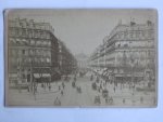  - Oude foto van Parijs, gezicht op de Opera