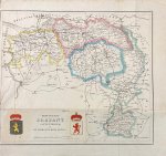 N.N. - Cartography Brabant I Gekleurde kaart van Brabant in het Frans. Met Bois le Duc ('s-Hertogenbosch, Den Bosch), Eindhoven, Breda, Maestricht (Maastricht), etc.