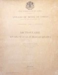 VAN ACKER Auguste R. P. - Dictionnaire Kitabwa-francais et français-Kitabwa
